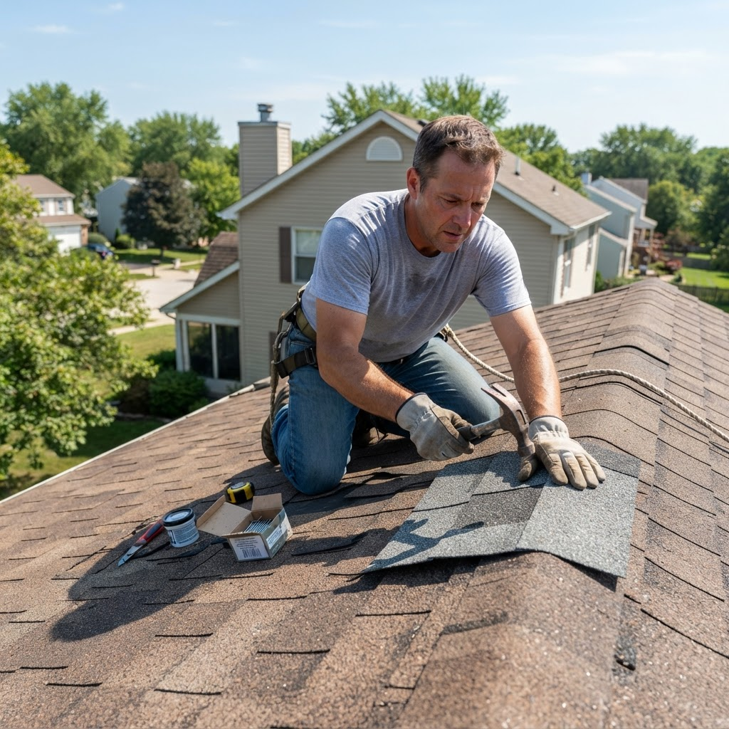 How to Replace a Damaged Shingle Yourself (Step-by-Step)
